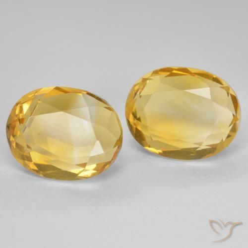 5.69 ct natürliche Golden Citrin-Edelsteine, Oval, VVS-VS