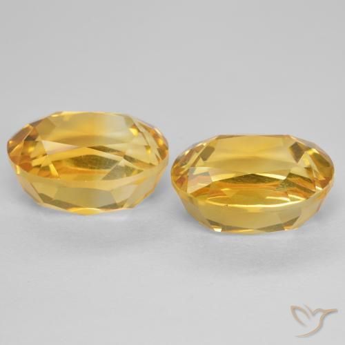 5.69 ct natürliche Golden Citrin-Edelsteine, Oval, VVS-VS