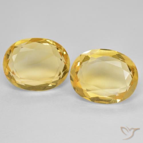 5.02ctw Natürlicher Golden Citrin, Oval, VVS-VS