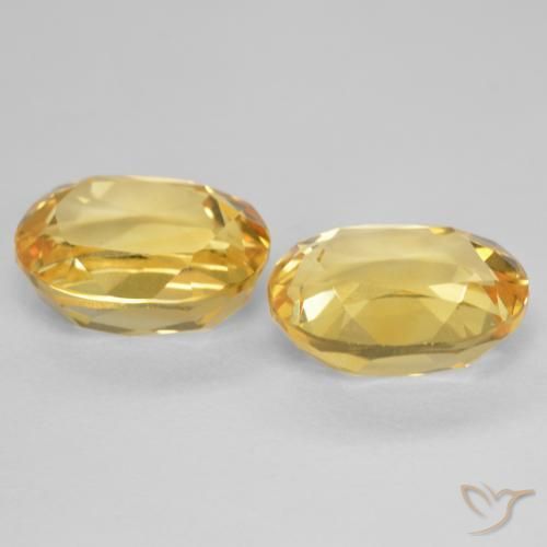 5.02 ct natürliche Golden Citrin-Edelsteine, Oval, VVS-VS