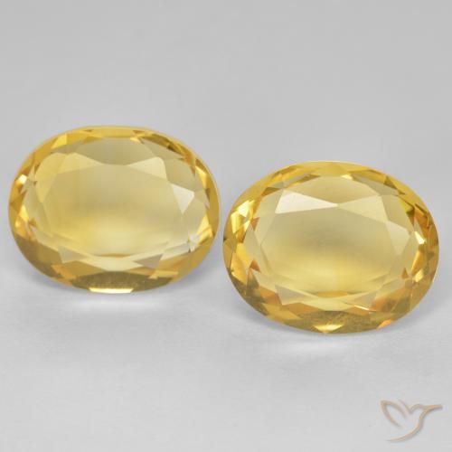 5.54ctw Natürlicher Golden Citrin, Oval, VVS-VS