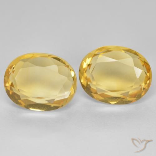 5.54 ct natürliche Golden Citrin-Edelsteine, Oval, VVS-VS