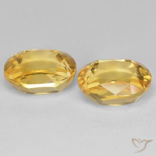 5.54 ct natürliche Golden Citrin-Edelsteine, Oval, VVS-VS