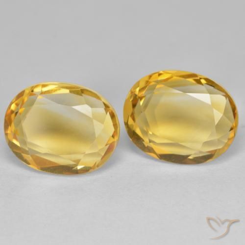 5.68 ct natürliche Golden Citrin-Edelsteine, Oval, VVS-VS