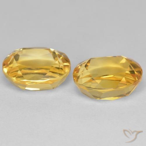 5.68 ct natürliche Golden Citrin-Edelsteine, Oval, VVS-VS