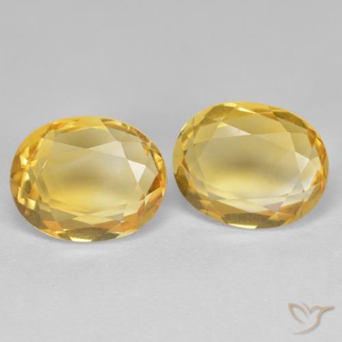 5.55 ct natürliche Golden Citrin-Edelsteine, Oval, VVS-VS