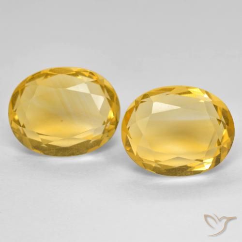 5.68ctw Natürlicher Tiefes Gold Citrin, Oval, VVS-VS, Photo A