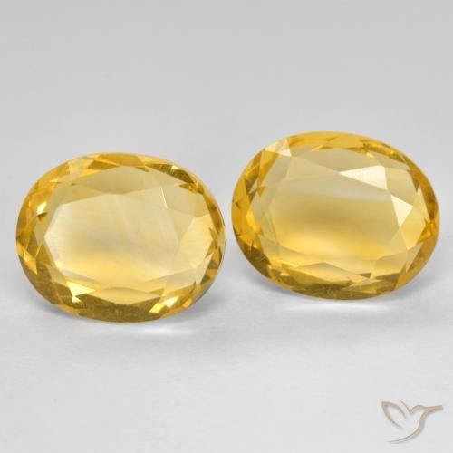5.68 ct natürliche Tiefes Gold Citrin-Edelsteine, Oval, VVS-VS