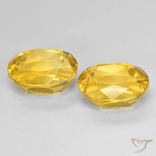 5.68 ct natürliche Tiefes Gold Citrin-Edelsteine, Oval, VVS-VS