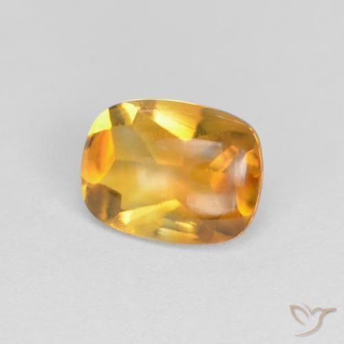 9,17 ctw natürlicher Golden Citrin, Kissen, Transparent