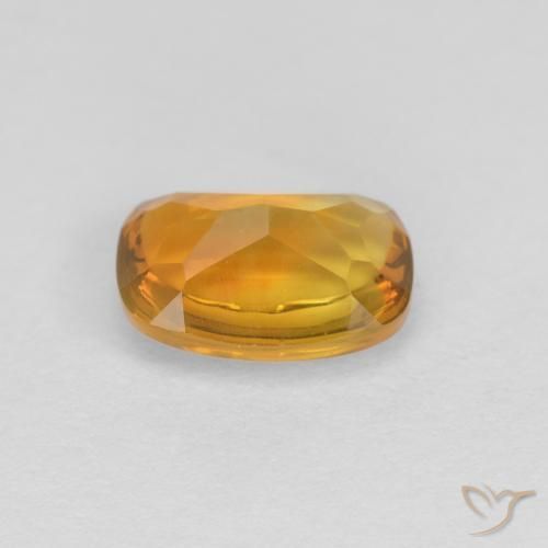9,17 ctw natürlicher Dunkelgolden Citrin, Kissen, Transparent