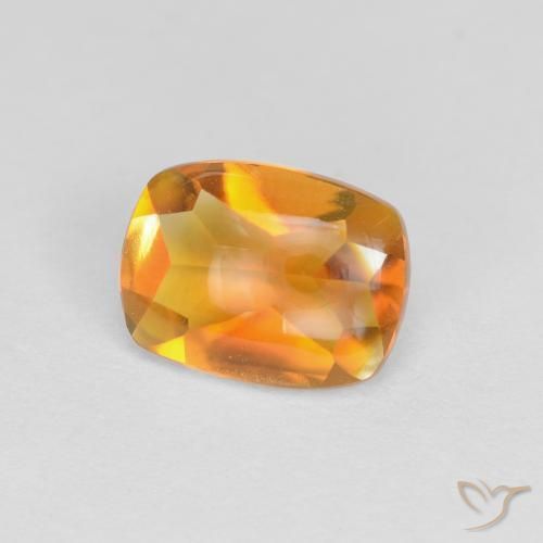 9,17 ctw natürlicher Mittelorange Citrin, Kissen, Transparent