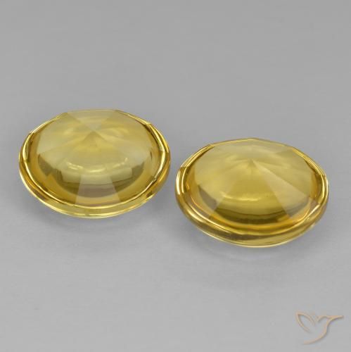 9.85 ct natürliche Toskana Gelb Citrin-Edelsteine, Runden, Transparent