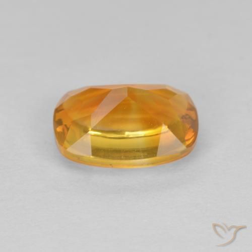9,17 ctw natürlicher Orange-Gold Citrin, Kissen, Transparent