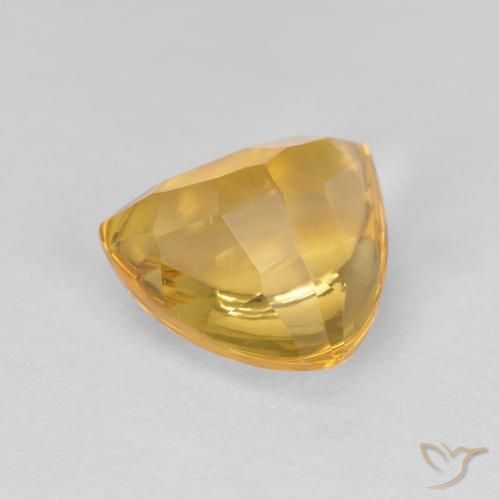 9,17 ctw natürlicher gold-orange Citrin, Trillion, Transparent