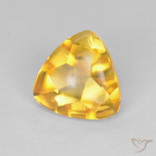 9,17 ctw natürlicher Mittleres Gold Citrin, Trillion, Transparent