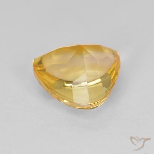 9,17 ctw natürlicher Mittleres Gold Citrin, Trillion, Transparent