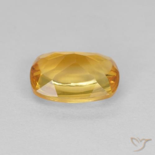 9,17 ctw natürlicher Mittelgold Citrin, Kissen, Transparent
