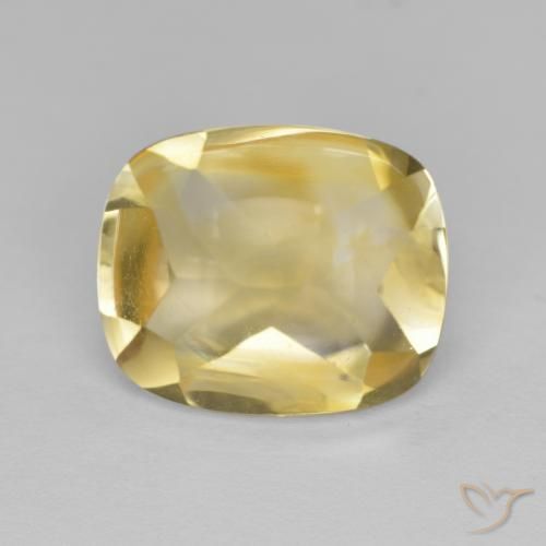 9,17 ctw natürlicher Golden Citrin, Kissen, Transparent