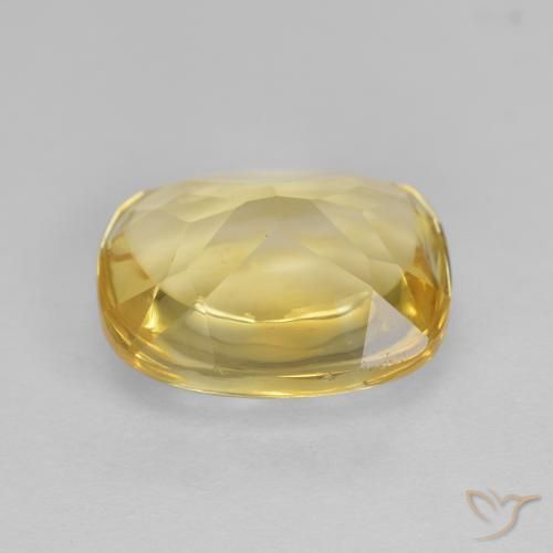 9,17 ctw natürlicher Golden Citrin, Kissen, Transparent