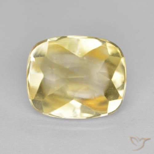 5.66ct Natürlicher Golden Citrin, Kissen, Transparent