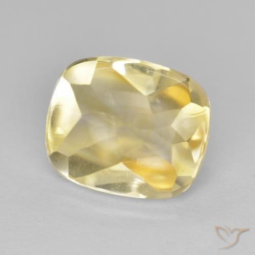 9,17 ctw natürlicher Golden Citrin, Kissen, Transparent