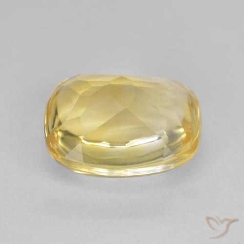 9,17 ctw natürlicher Golden Citrin, Kissen, Transparent