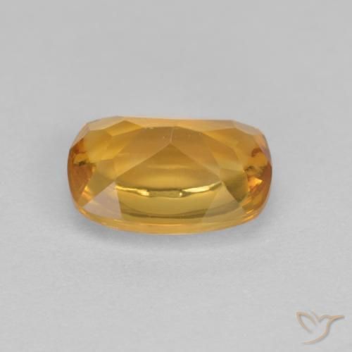9,17 ctw natürlicher Mittelorange Citrin, Kissen, Transparent