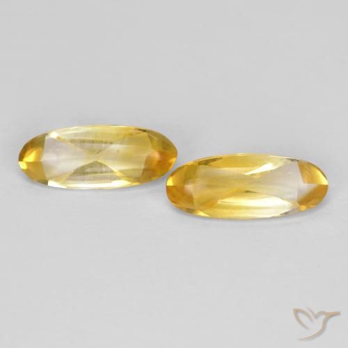 1.53ctw Natürlicher Golden Citrin, Oval, Transparent