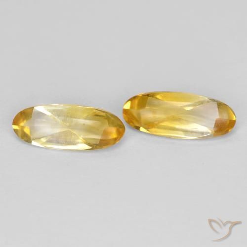 1.53 ct natürliche Golden Citrin-Edelsteine, Oval, Transparent