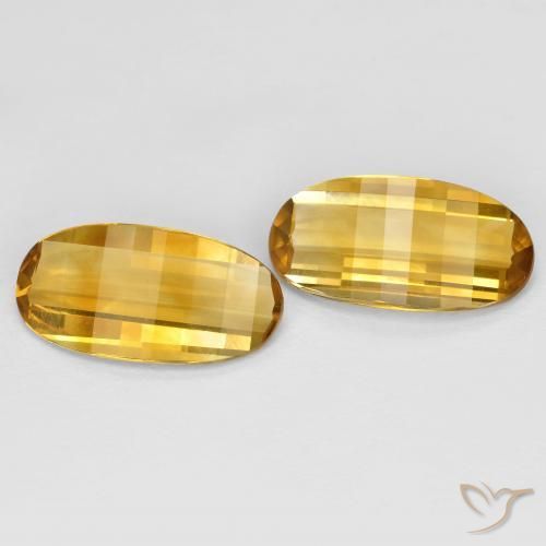 4.82 ct natürliche gold-orange Citrin-Edelsteine, Oval, VVS-VS