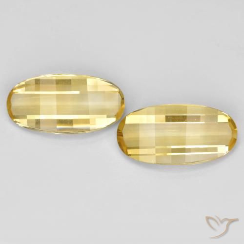 4.91ctw Natürlicher Golden Citrin, Oval, VVS