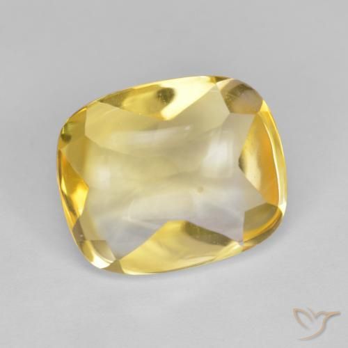 9,17 ctw natürlicher Helles Gold Citrin, Kissen, Transparent