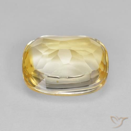 9,17 ctw natürlicher Helles Gold Citrin, Kissen, Transparent