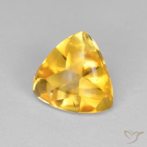 9,17 ctw natürlicher Mittleres Gold Citrin, Trillion, Transparent