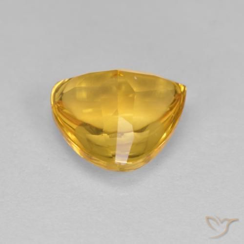 9,17 ctw natürlicher Mittleres Gold Citrin, Trillion, Transparent