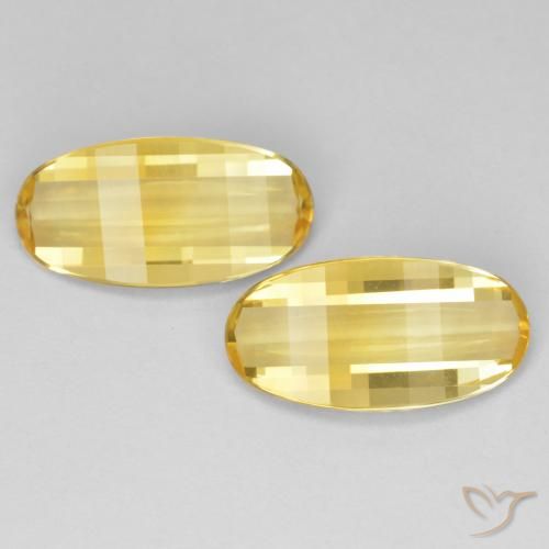 4.97ctw Natürlicher Mittleres Gold Citrin, Oval, VVS-VS