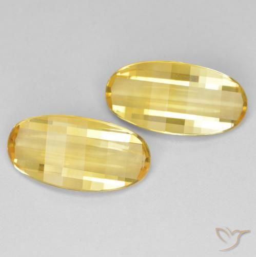 4.97 ct natürliche Mittleres Gold Citrin-Edelsteine, Oval, VVS-VS