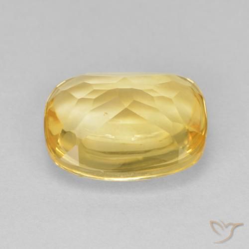 9,17 ctw natürlicher Golden Citrin, Kissen, Transparent