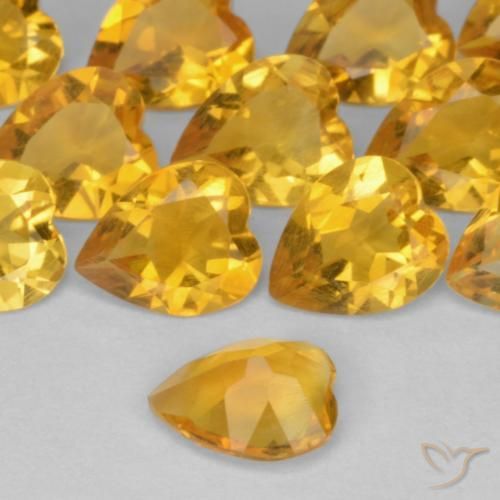 9,17 ctw natürlicher Mittelgold Citrin, Herz, VS