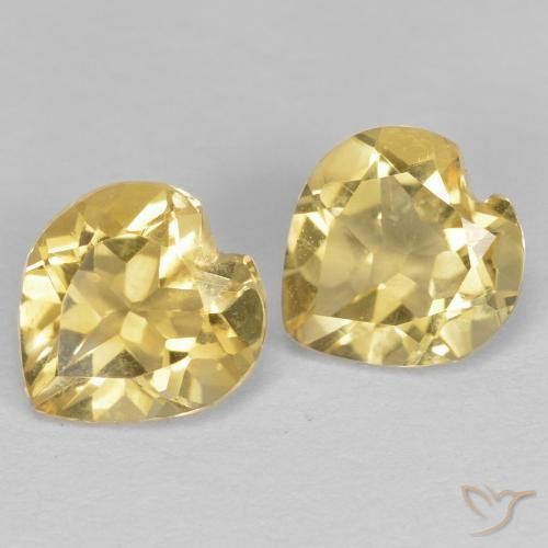 1.19 ct natürliche Golden Citrin-Edelsteine, Herz, VVS-VS