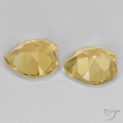 1.19 ct natürliche Golden Citrin-Edelsteine, Herz, VVS-VS