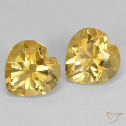 1.47ctw Natürlicher Tiefes Gold Citrin, Herz, VVS-VS