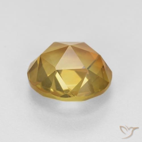 9,17 ctw natürlicher gold-orange Citrin, Runden, VVS