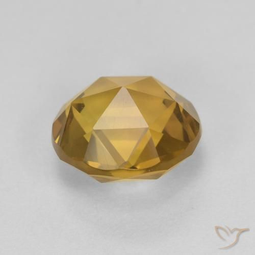 9,17 ctw natürlicher Gold-Orange Citrin, Runden, VVS