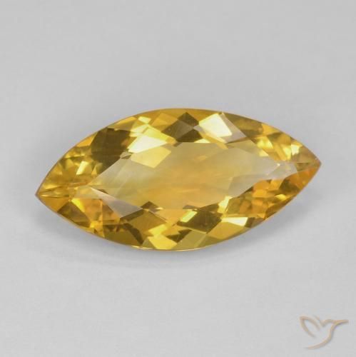 9,17 ctw natürlicher gold-orange Citrin, Marquise, VVS-VS