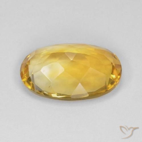 9,17 ctw natürlicher Mittleres Gold Citrin, Oval, VVS