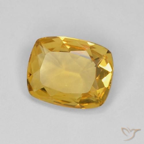 9,17 ctw natürlicher gold-orange Citrin, Kissen, VVS
