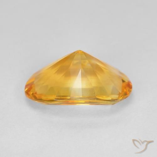 9,17 ctw natürlicher Mittel-Dunkelgold Citrin, Oval, VVS-VS