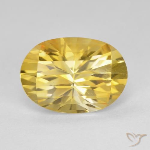 5.27ct Natürlicher Golden Citrin, Oval, VVS